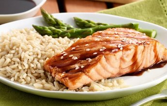 black beans with salmon